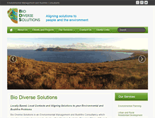 Tablet Screenshot of biodiversesolutions.com.au